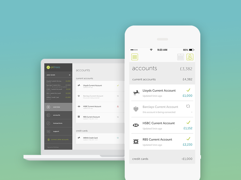 Desktop and iOS app (Account balance) 