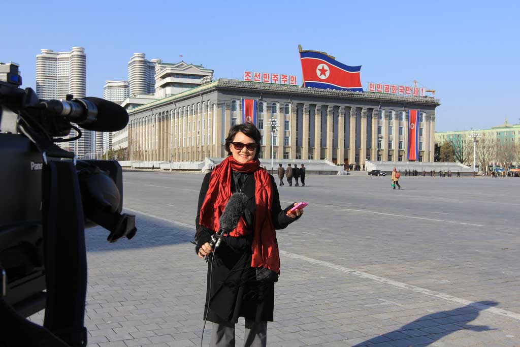  Reporting live from Kim Il Sung Square in Pyongyang, North Korea. 