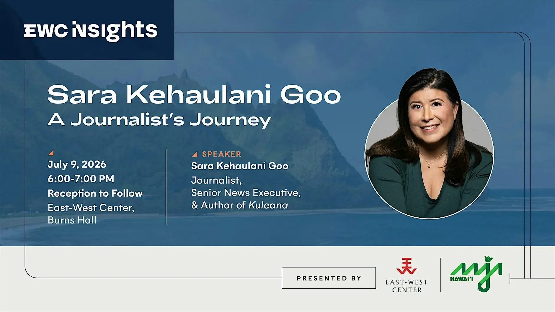 EWC Insights: Sara Kehaulani Goo: A Journalist's Journey