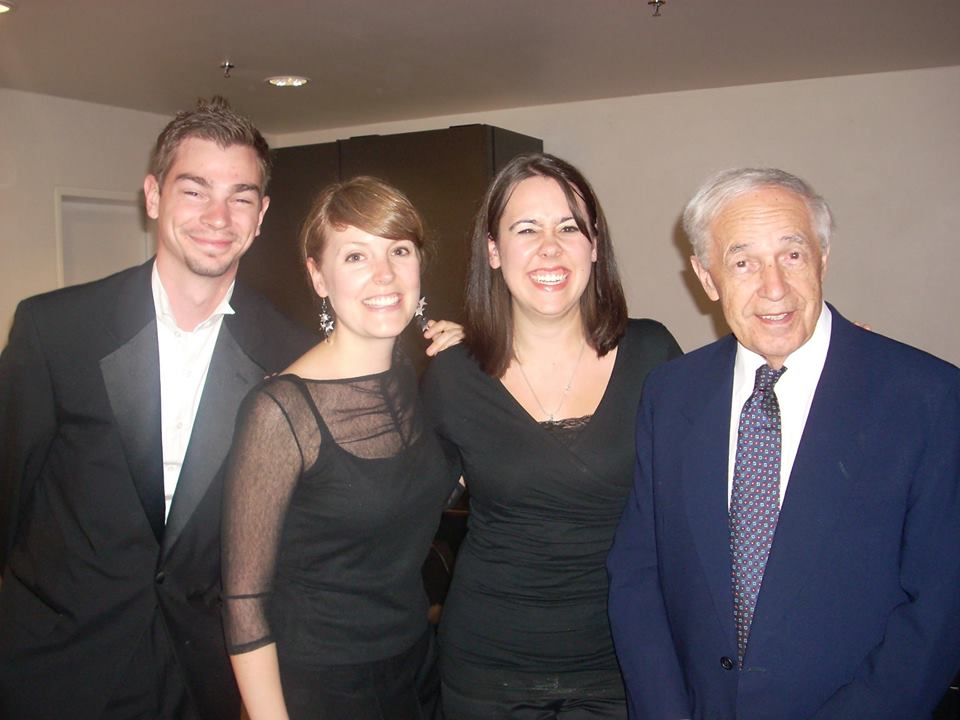  With Maestro Boulez in 2005 at the Lucerne Festival Academy 