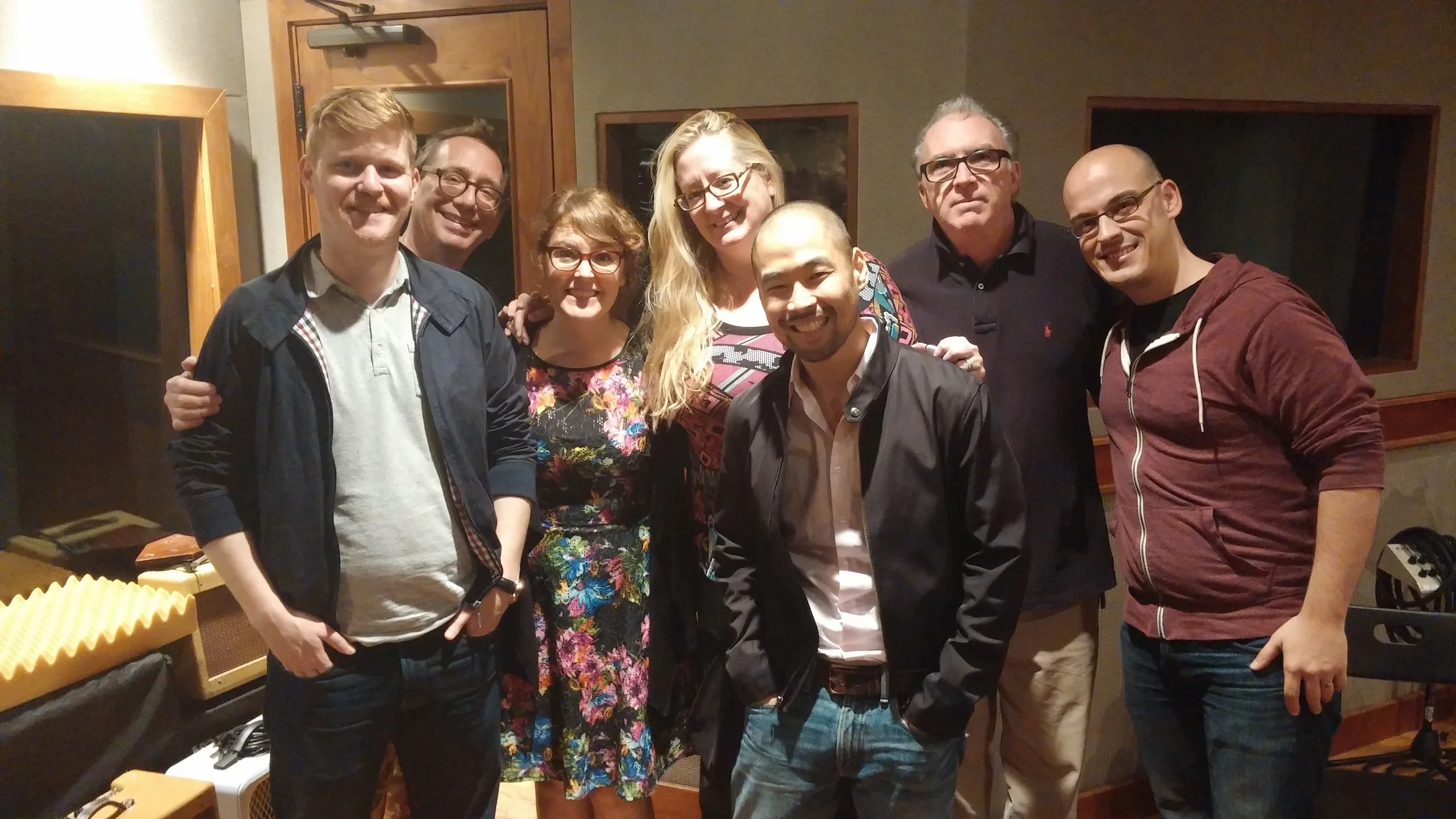 Talea Ensemble & Jim Baker with John Zorn at EastSide Sound in October 