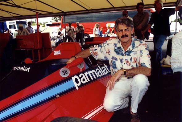 Gordon Murray with his creation