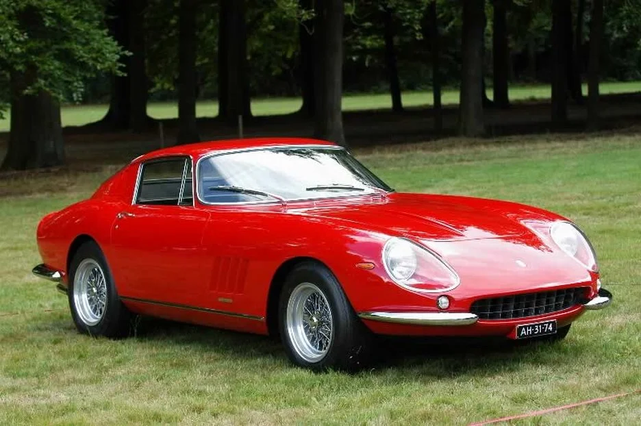 The 1964 Ferrari 275 GTB. Note the sililarities in the headlights, grille, and bumpers to the Prince 1900.