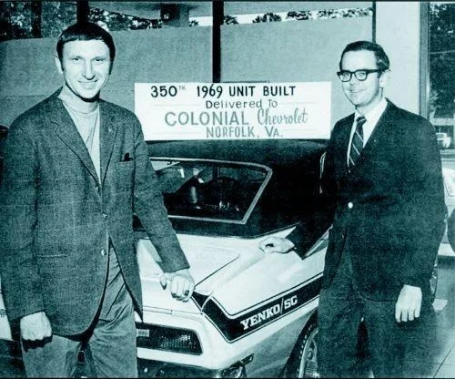Don Yenko selling the 350th 1969 COPO Camaro