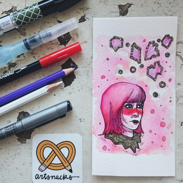 via papercutroom "I absolutely love April box... So thank you @artsnacks 😘"