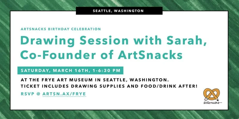 ArtSnacks Birthday Drawing Session in Seattle, WA