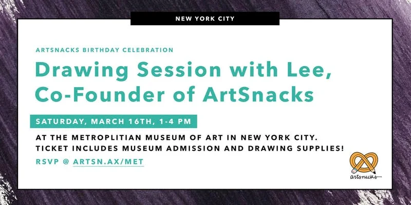 ArtSnacks Birthday Drawing Session in NYC