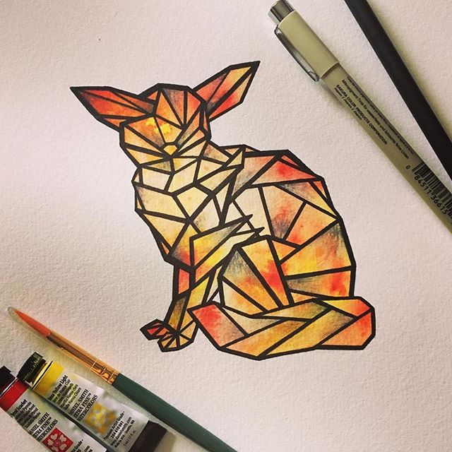 Repost from @emthejackalope
・・・
Fiery fennec for the July ArtSnacks challenge!
.
.
.
.
.
#fennecfox #fox #fennec #geometric #geometricart #fiery #fire #warmcolors #artsnacks @artsnacks #artsnackschallenge #artsnacksplus #danielsmithwatercolor #waterc