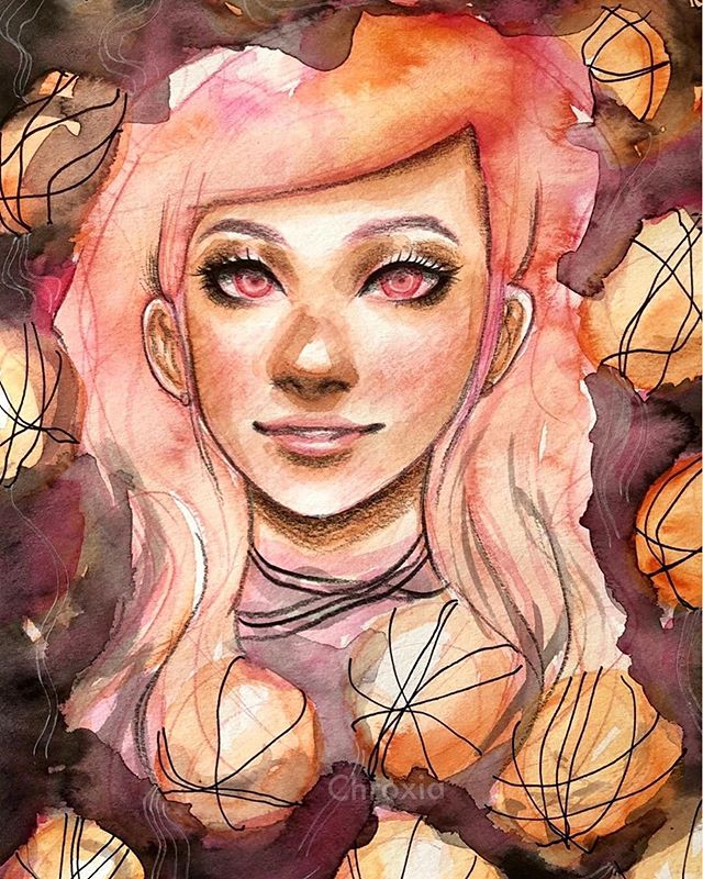 Repost from @chroxia 🌟&rdquo;Luminescence.&rdquo;🌟
.
I took the #artsnackschallenge for July using all of the products in their box, and I like the selection! The watercolors are really pigmented and are my favorite! The sketch wash pencil is cool 