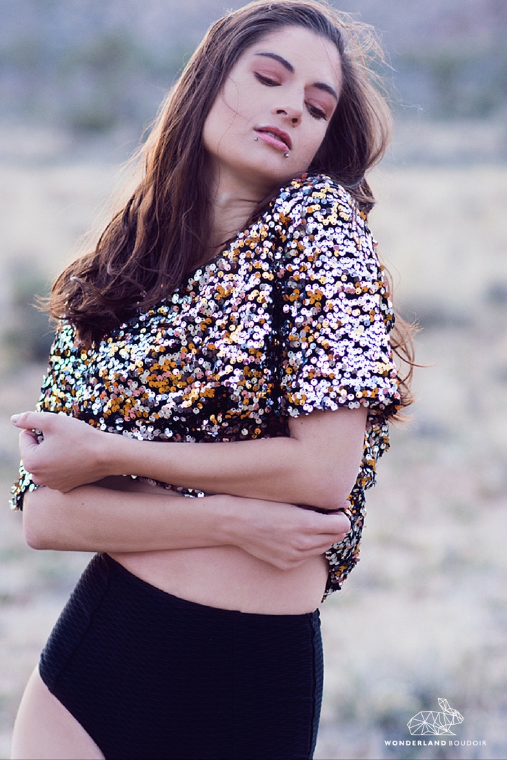 Outdoor Boudoir Session in Joshua Tree