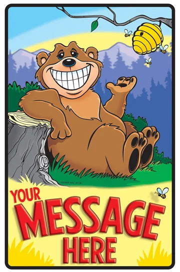 Office Signs. Choose what you want your sign to say on any of our designs. No extra charge. Visit our shop to choose from many office signs . Signs are 9"x14" on an elegant, durable, aluminum covered, solid plastic core material. Rounded corners. Suitable for indoor or outdoor use. Please "bear" with us as we make the transition from our older material and shapes to the new ones.