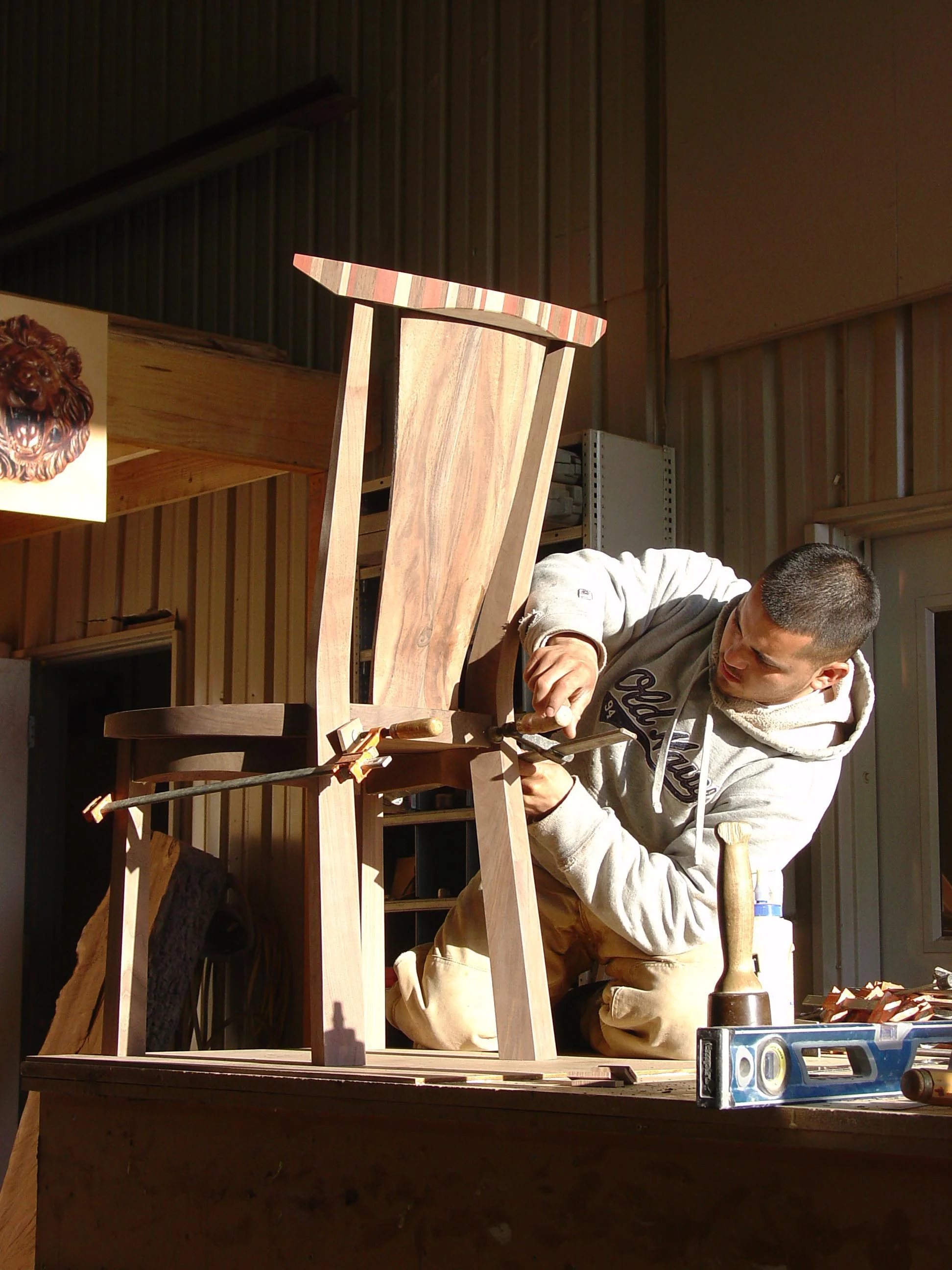 chairs in walnut
