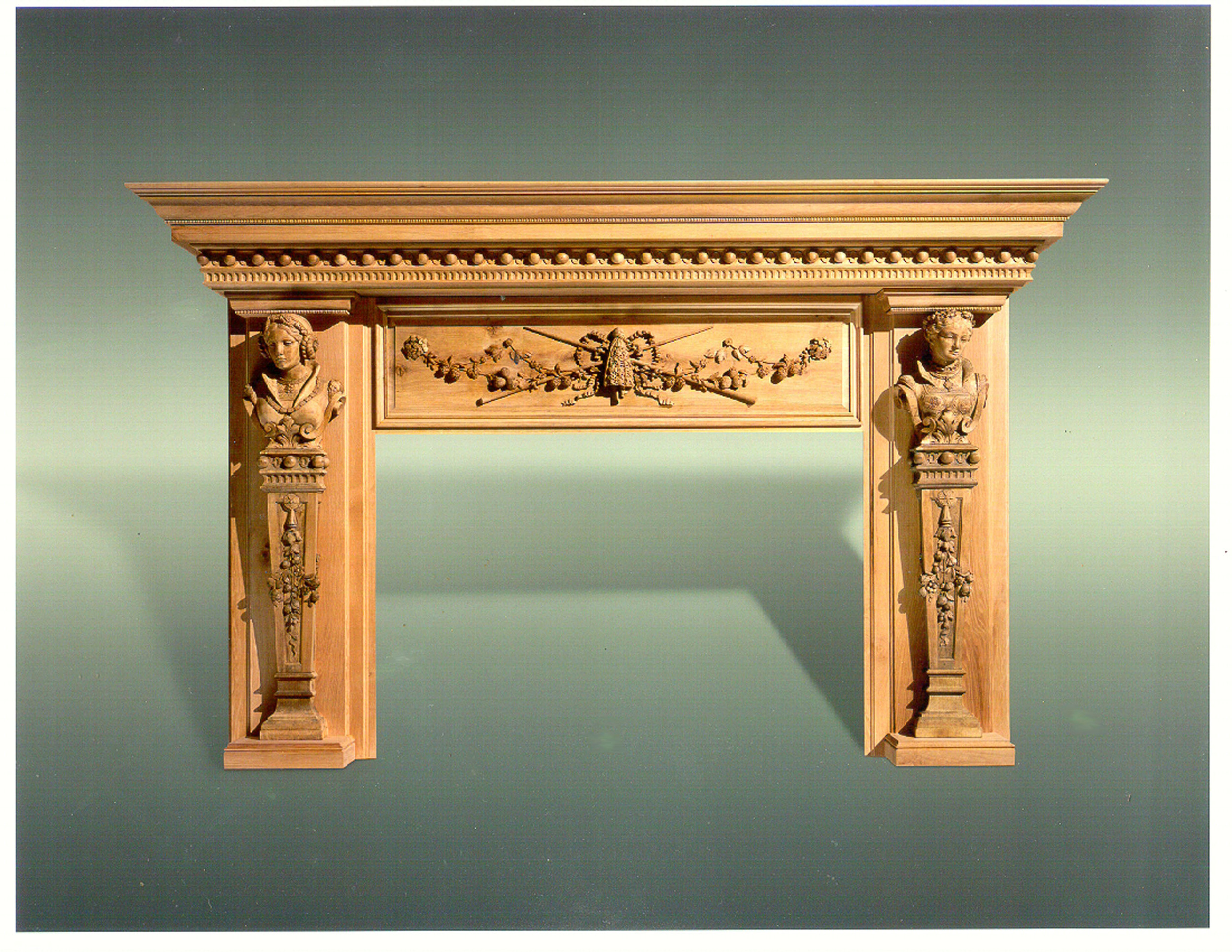 Fireplace Surround in White Oak