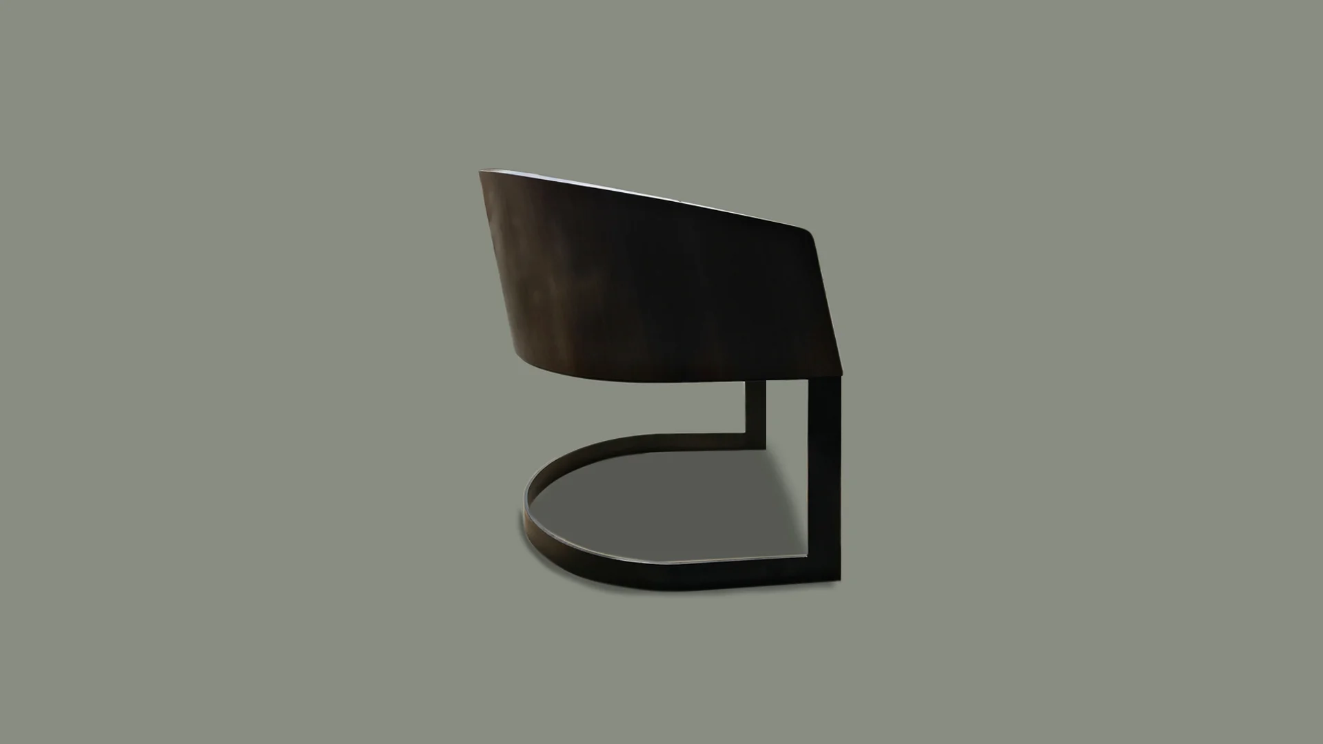 Walnut and Steel Dining Chairs