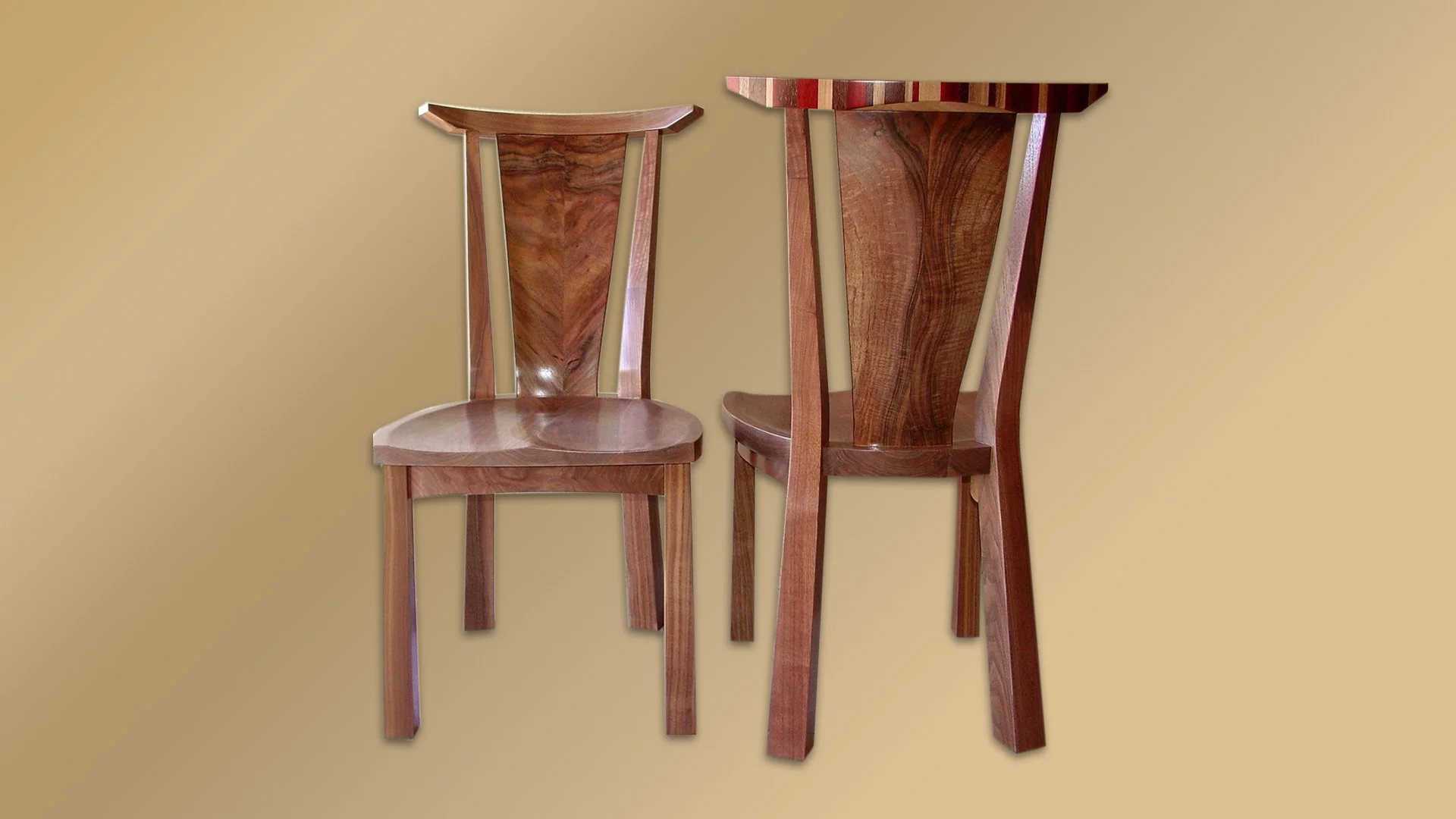 Chairs in Walnut