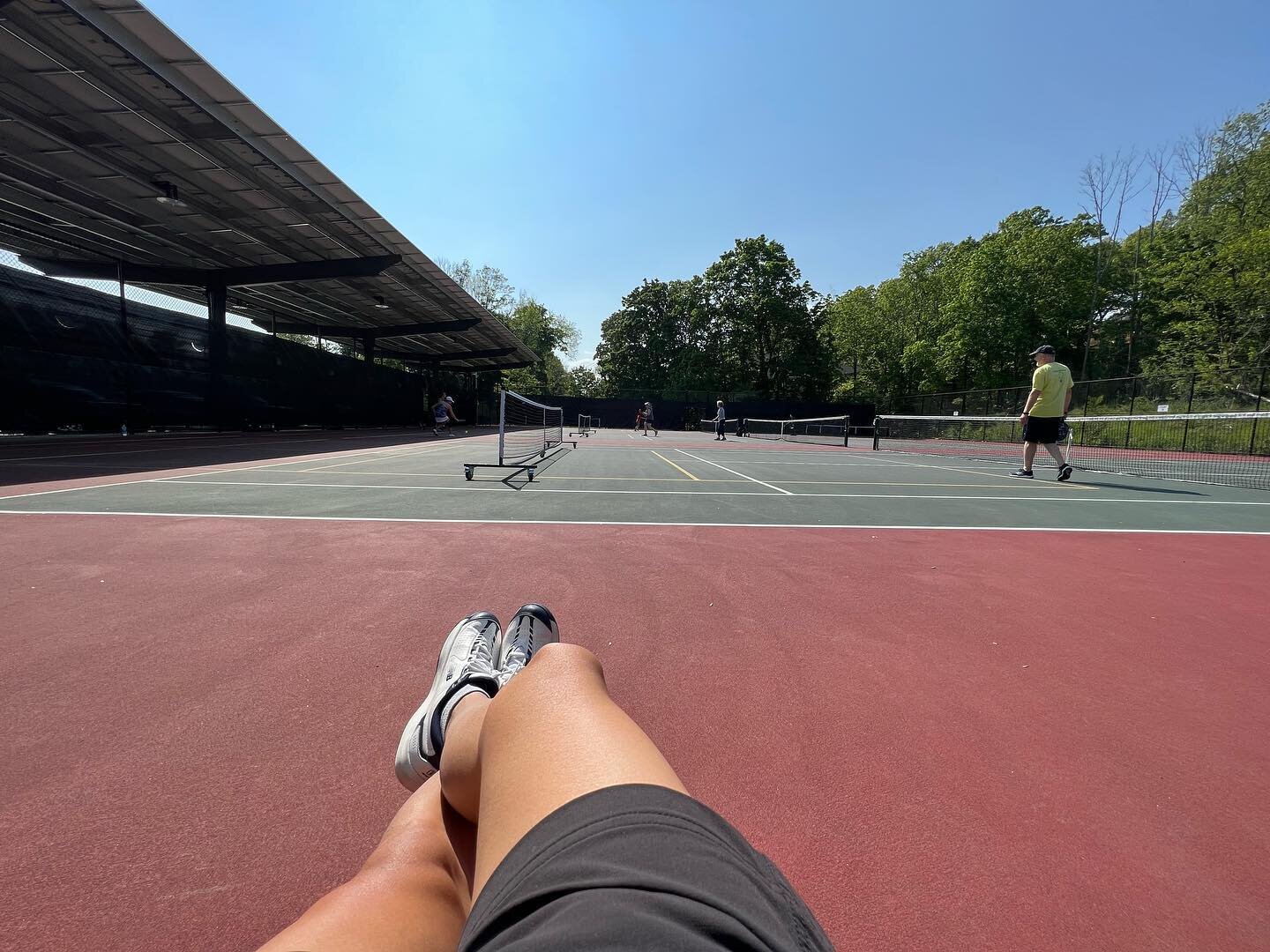 Sunday lazy #pickleball chill @lexington.ma