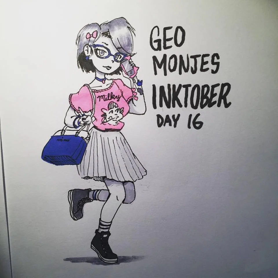 Day 16: Amazon Rule 63 Wishlist - Kate Spade sneakers and purse, Uniqlo Stripped Gym Socks, White skirt, Milky Tee, Cat Iphone Case, Japanese Phone Charms, Hairpins from Japan Town, Jins Classic 242 Glasses