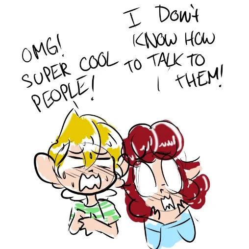 Julie and her friend, Emily, are intimidated by them. kind of how a Jr High student sees a High School student.