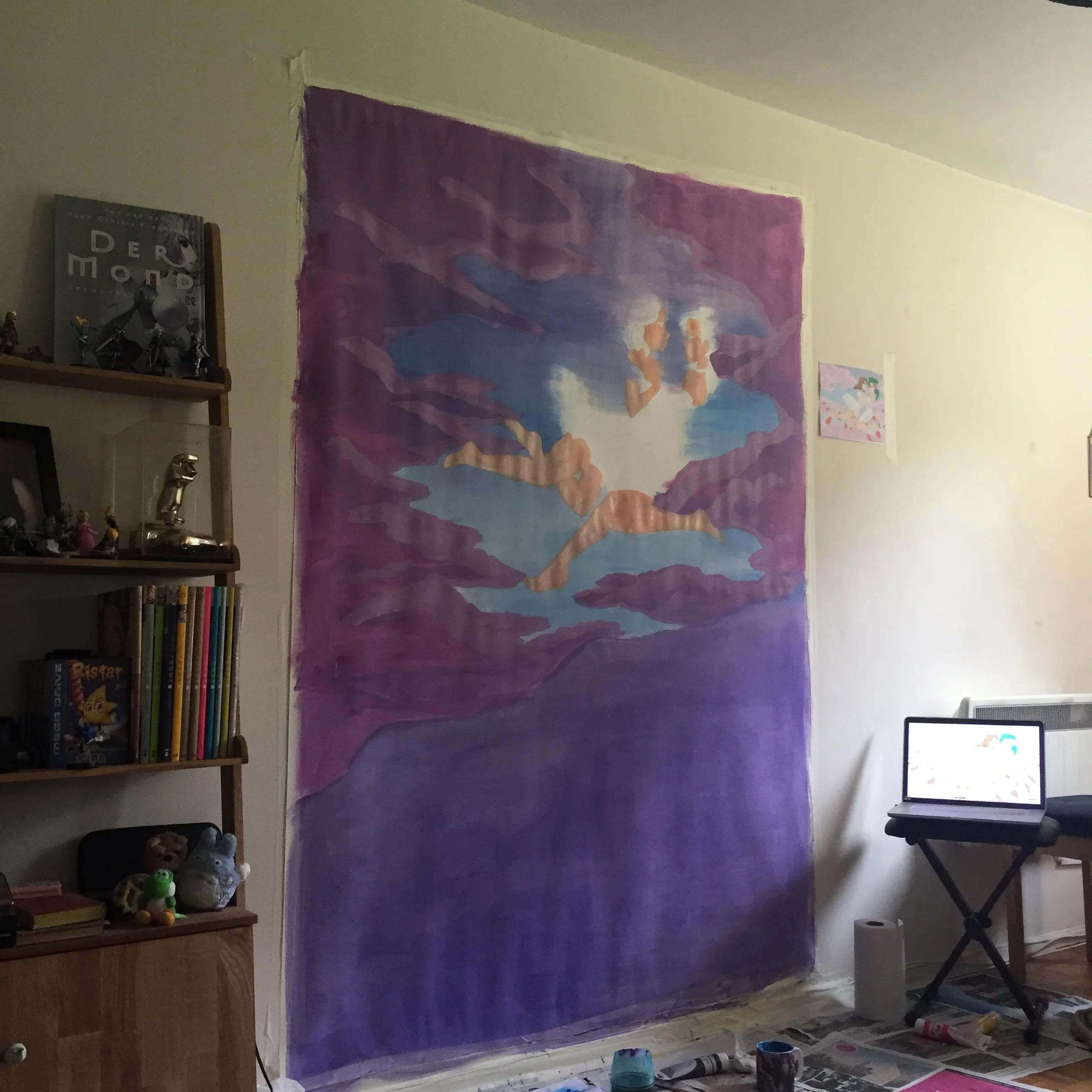 Margaux and I painted a larger version for their wedding.