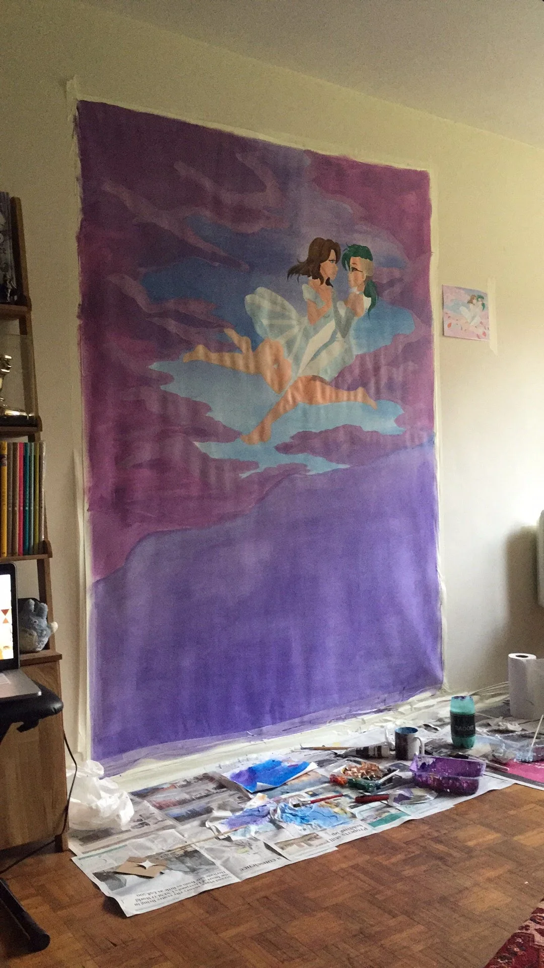 I am not a strong traditional painter. Luckily this is Margaux's specialty.
