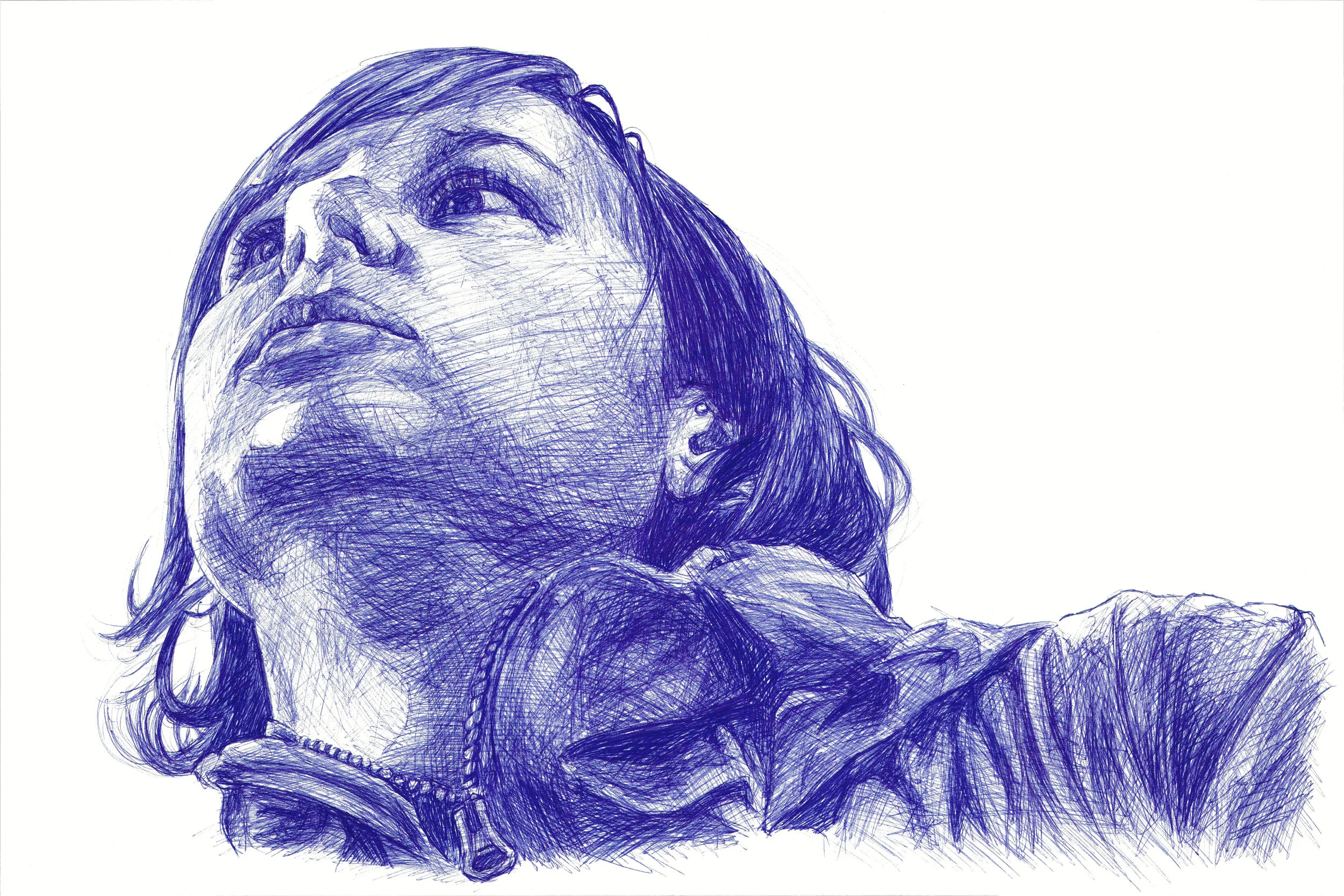 24" x 36" ballpoint pen on paper 2016