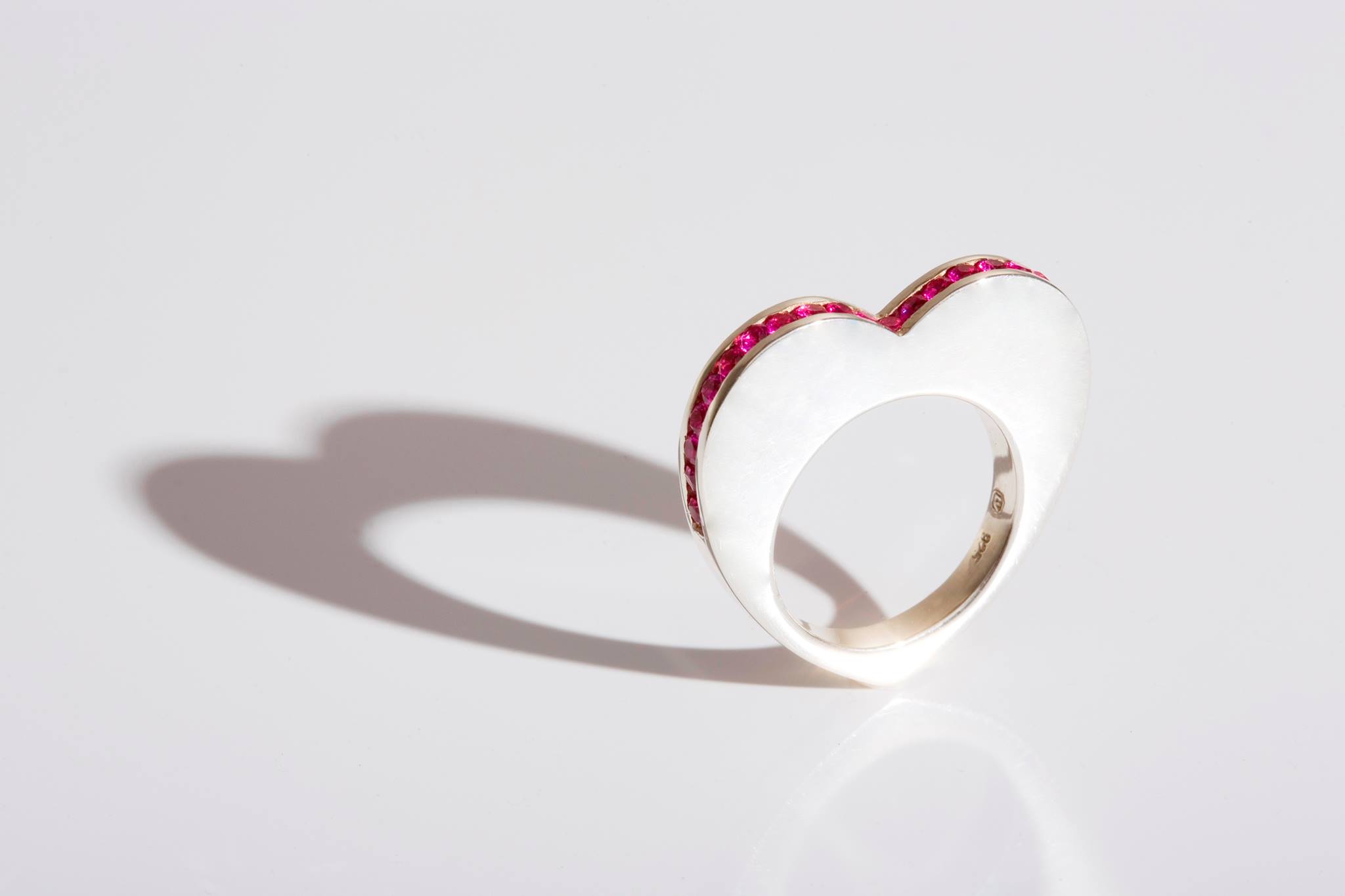 Heart ring, silver, swarovski cubic zirconia.jpg