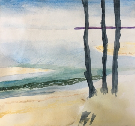 The Three Kings, 8 1/2" x 9 1/2". Watercolor
