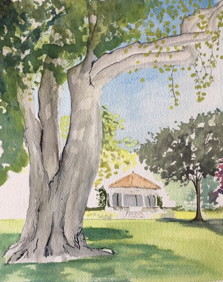 Where IT was, 9" x 7 1/2", Watercolor