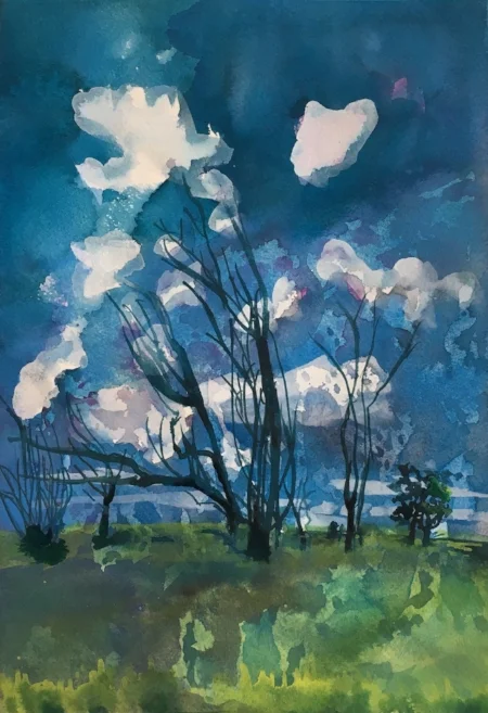 Kona, 14" x 10", gouache