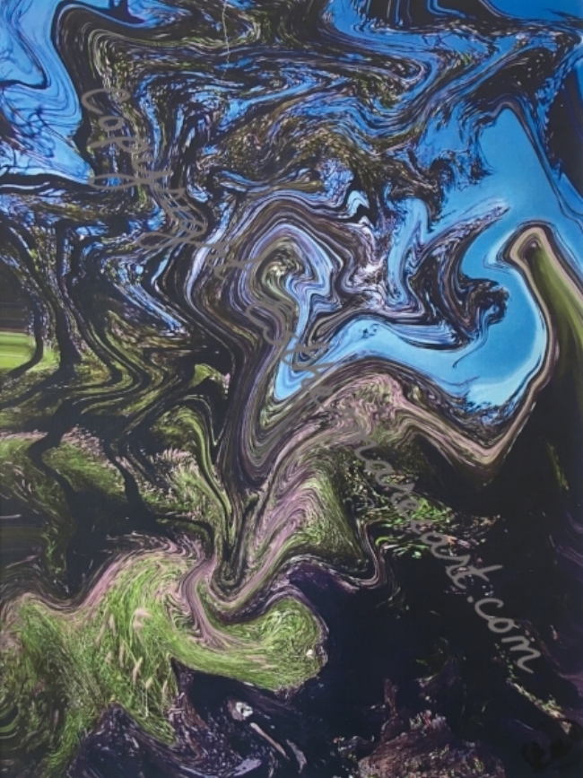 Kona, HI - Green, 10 1/2" x 7 1/2", Digital Image