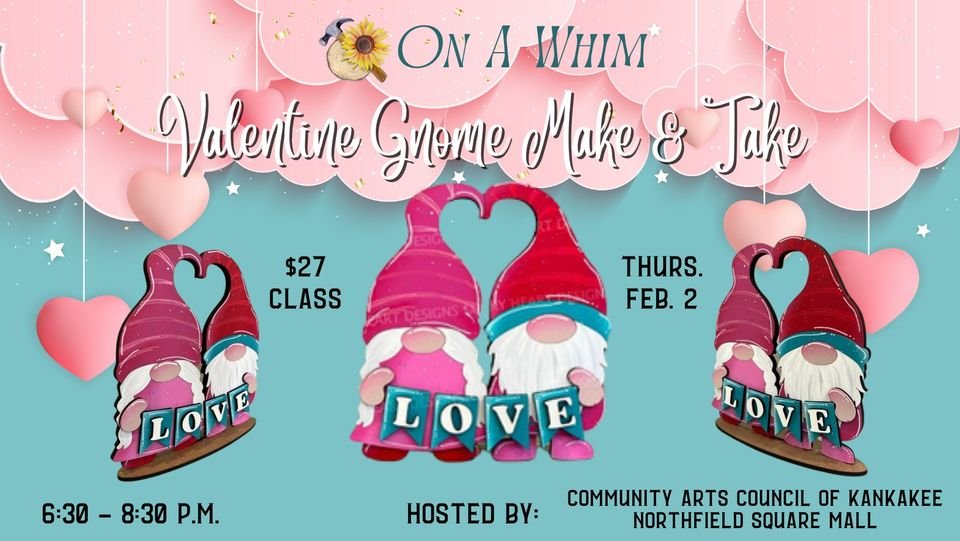 Valentine Gnomes Pair