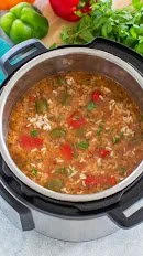 Instapot Stuffed Green Pepper Soup