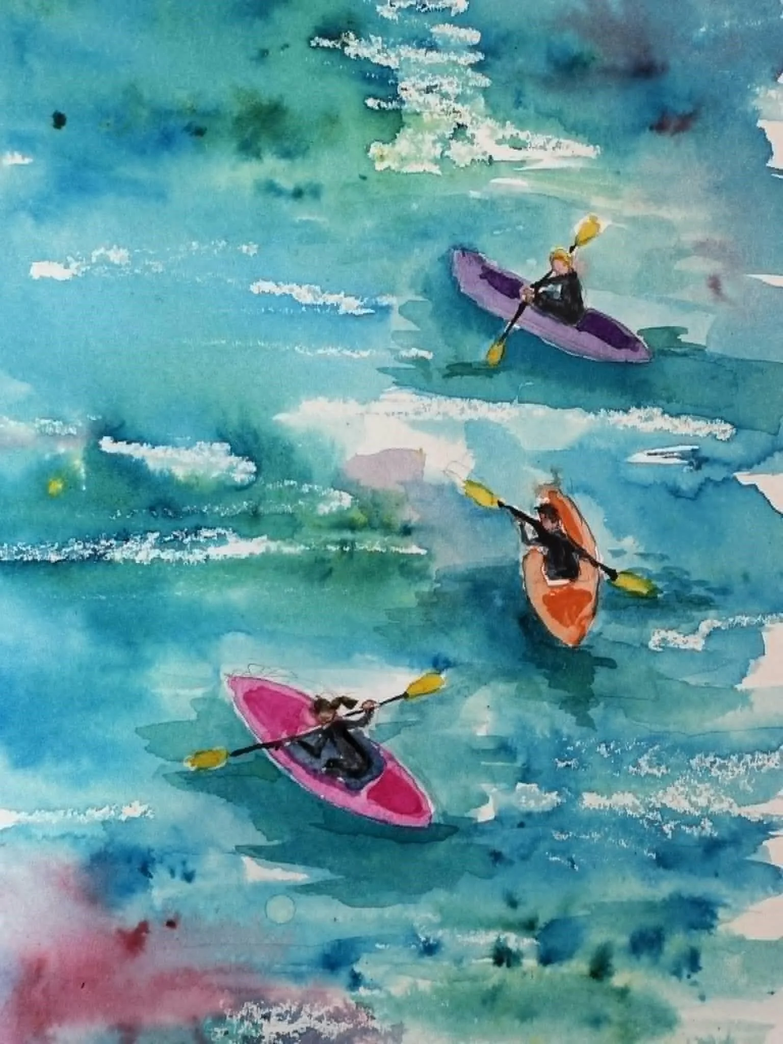 Workshop on acrylic landscape painting