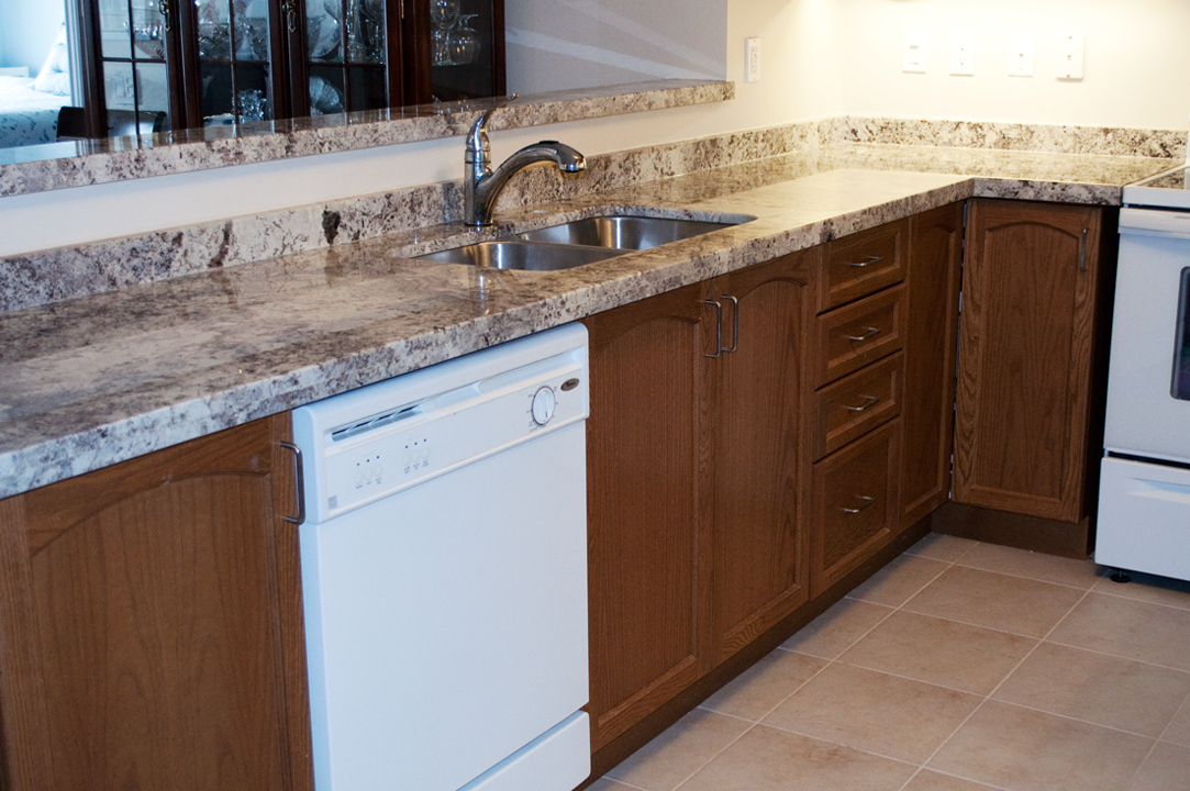 Granite kitchen countertop