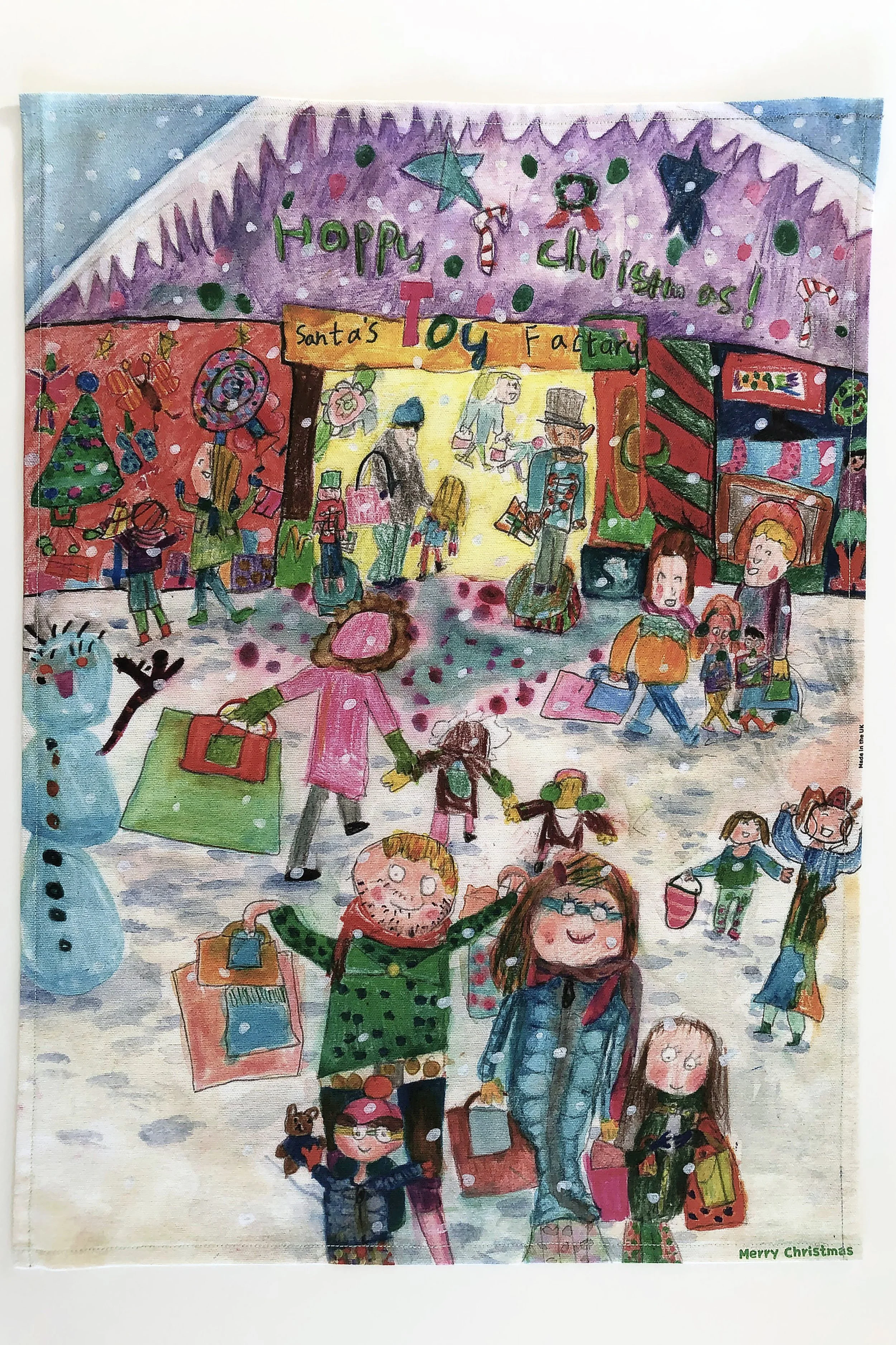 Happy Christmas--- Cool Blade Runner--- Tea Towel