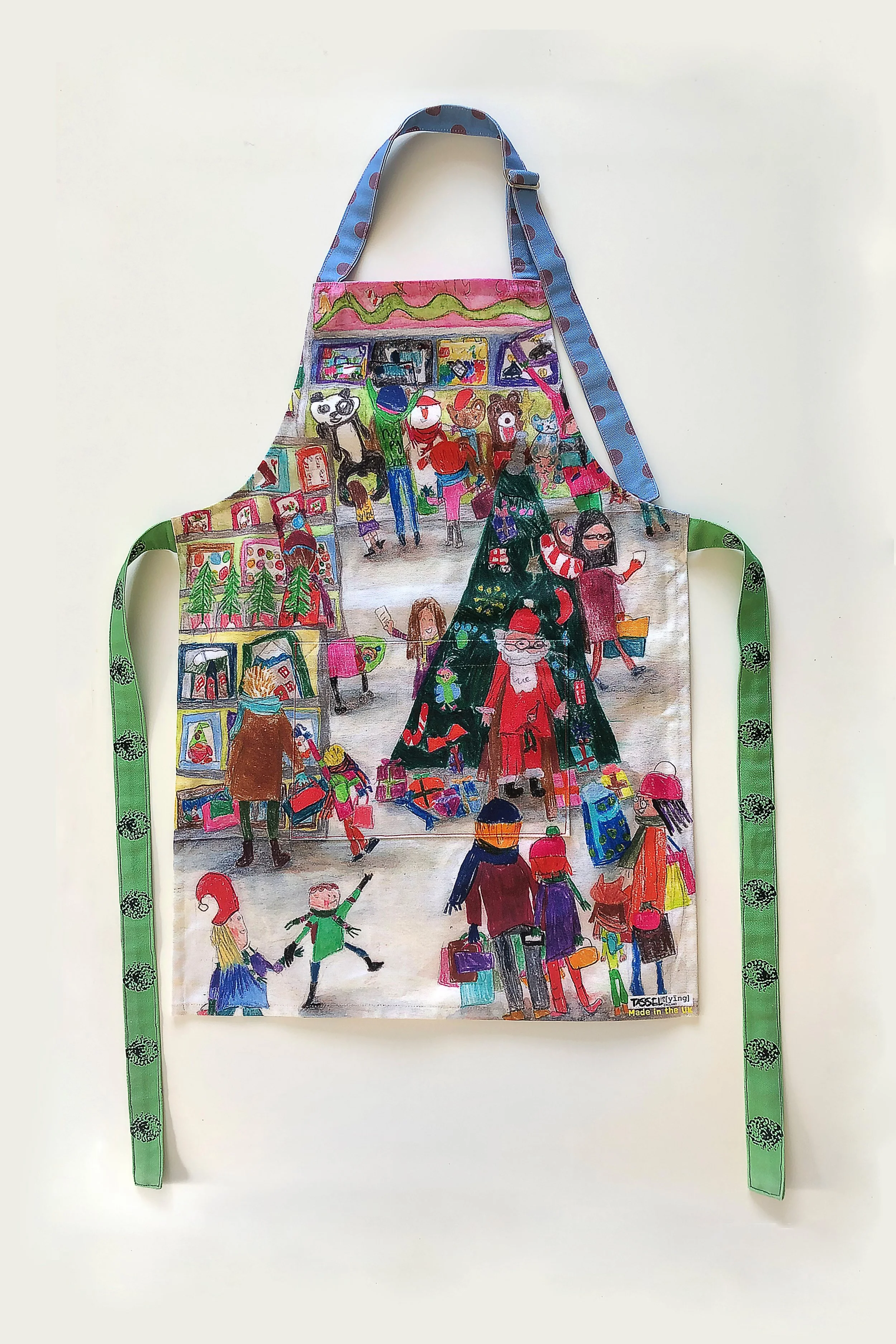 Happy Christmas---Toyshop----Kids Apron---Lovely Christmas Present