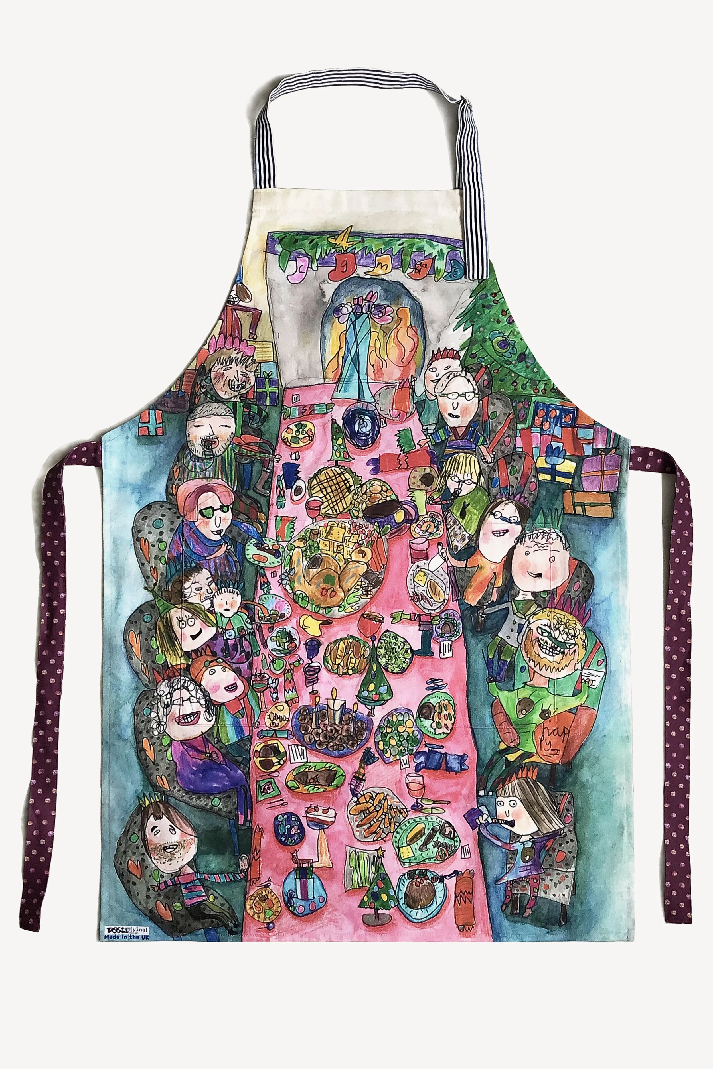 Family Xmas Dinner----Adults Apron---Lovely Christmas Present