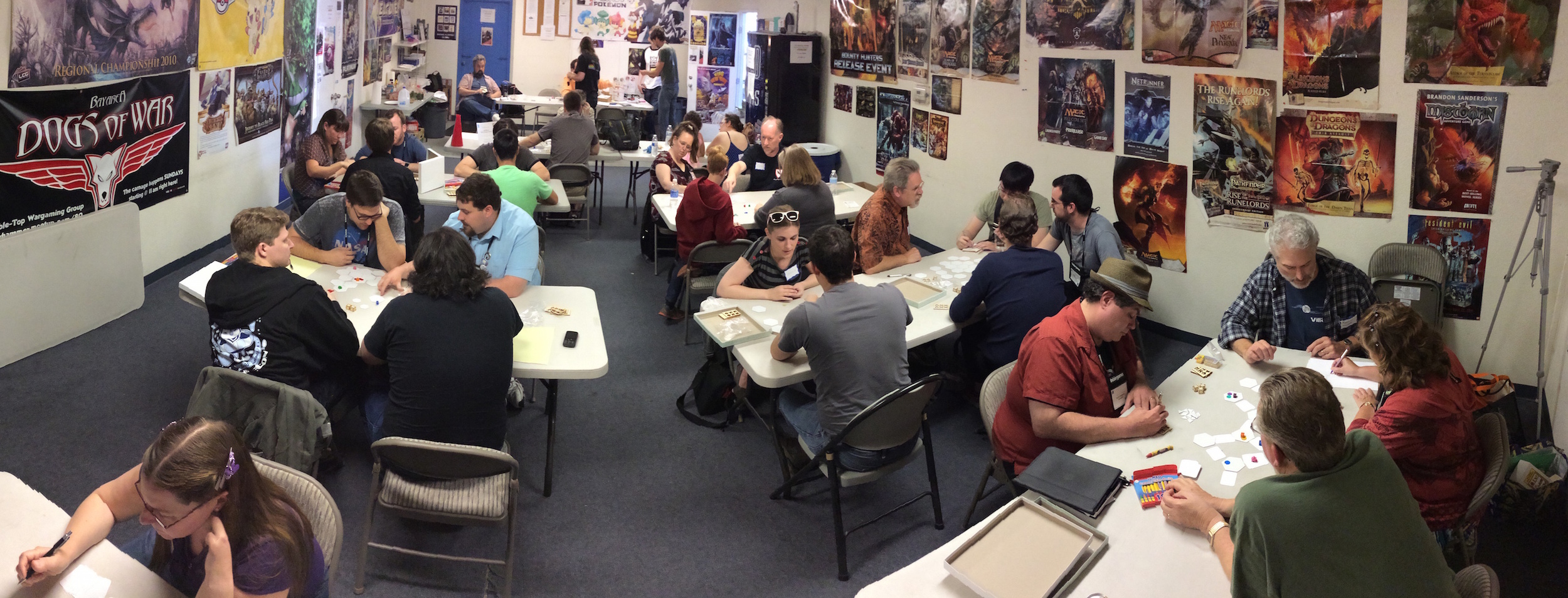 Game Design Contest teams hard at work on Sunday.