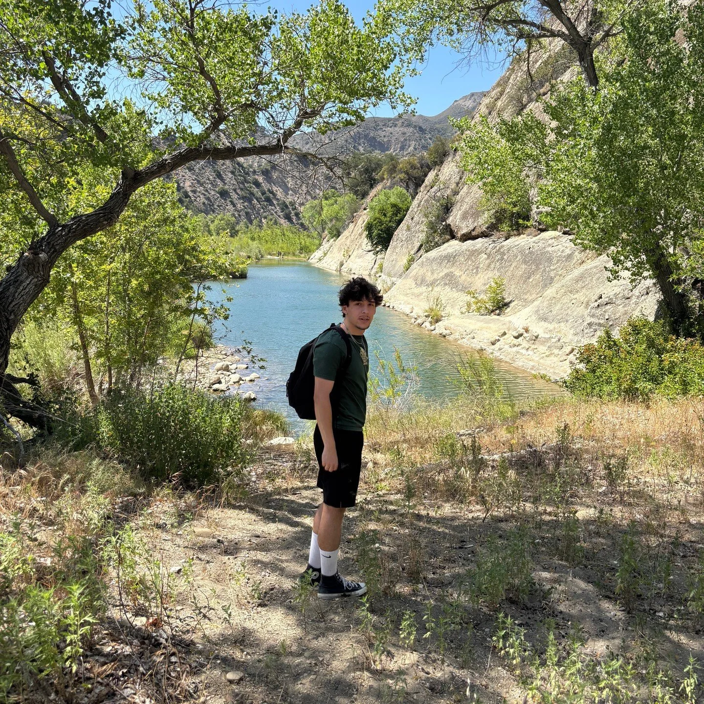 Out with the recent graduate today, getting our summer hike on, finding cool waters along the way. It's such a joy to explore this wild world with him. I'm a lucky papa.