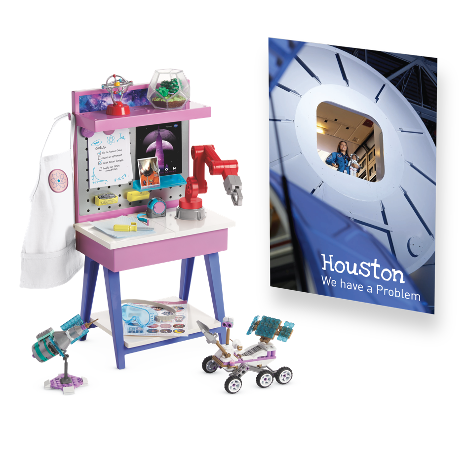 Historically, stories and accessories are tied directly to the doll and not related to each other. We conceived of an accessory bundle paired with a story that could be used with any doll, helping children expand and extend their play.