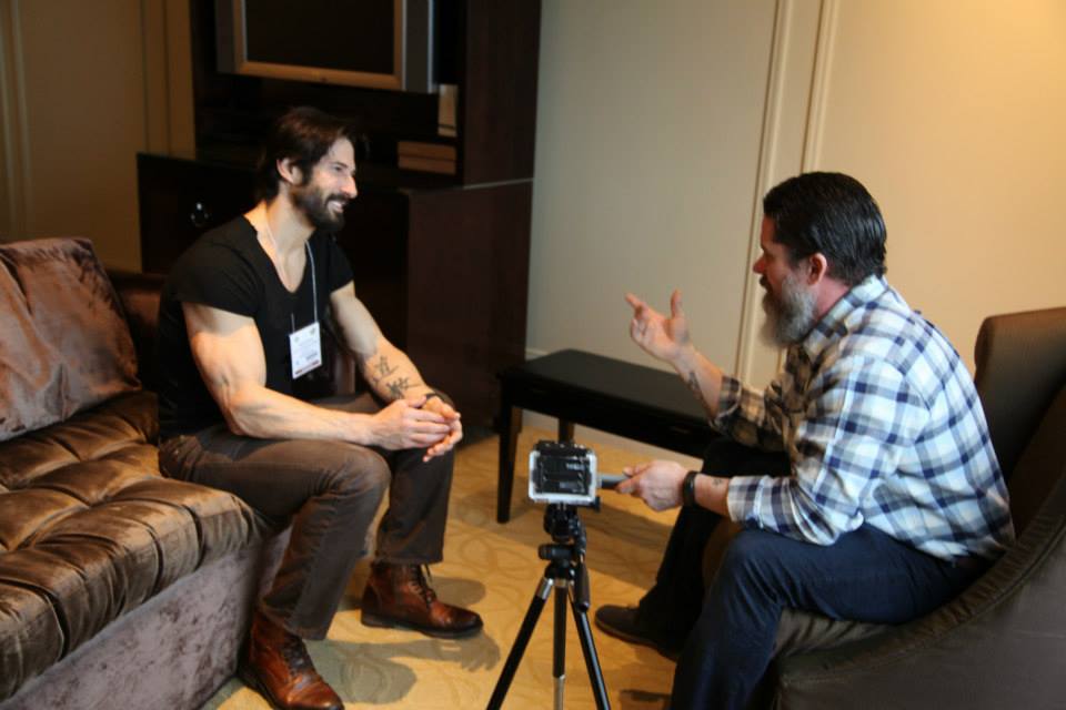 Instructor ONE gets to interview and meet with his Recon Brother Rudy Reyes .
