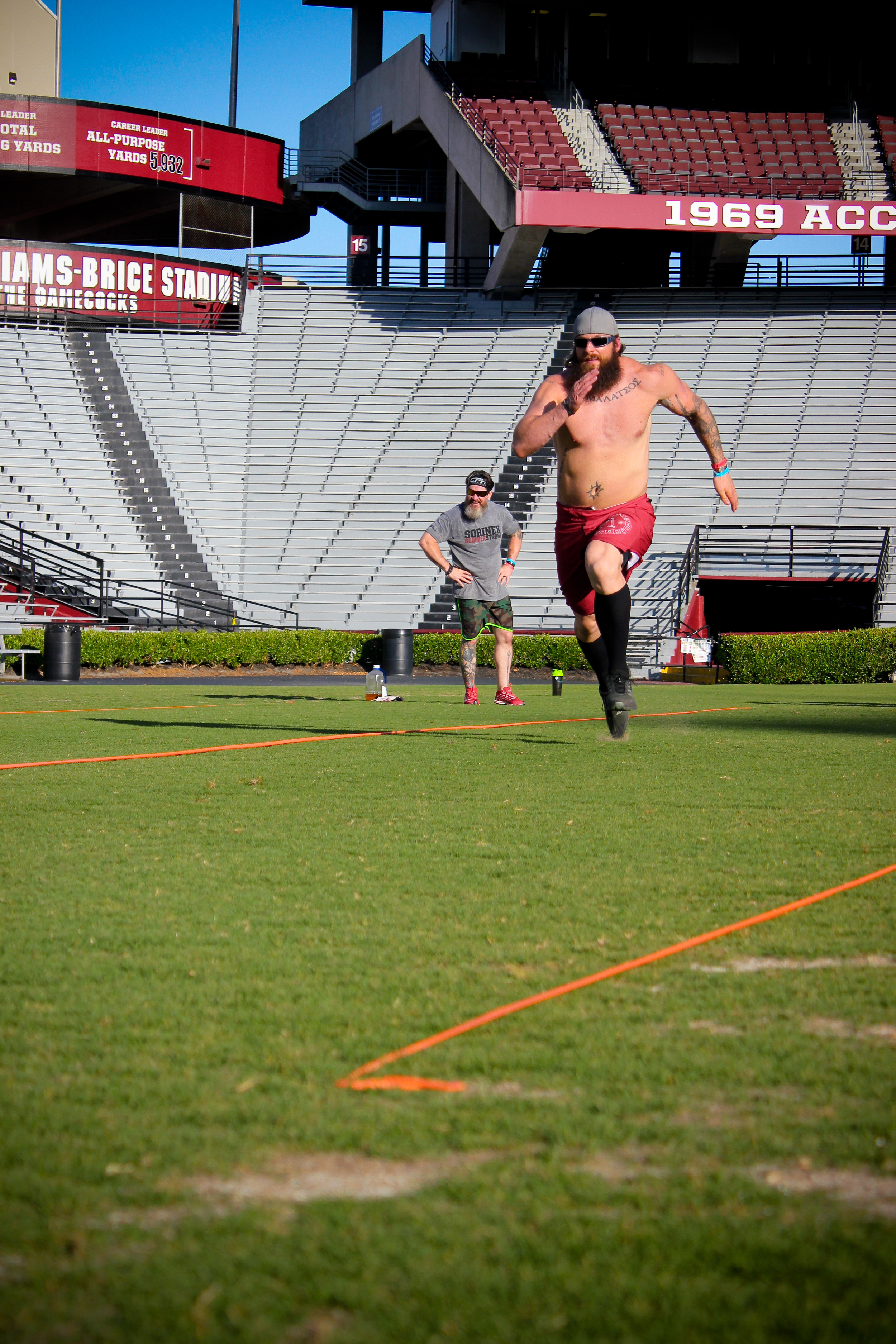 Nick Koumalatsos on 20 yard sprints