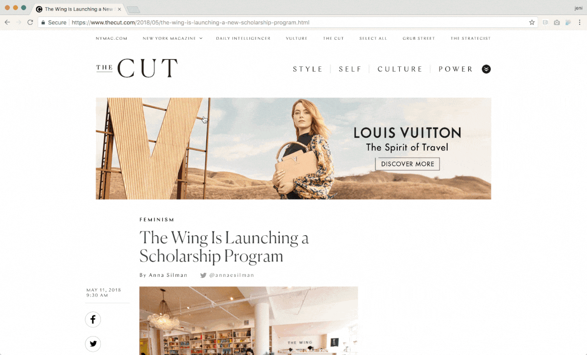 Image Zoom on standard articles