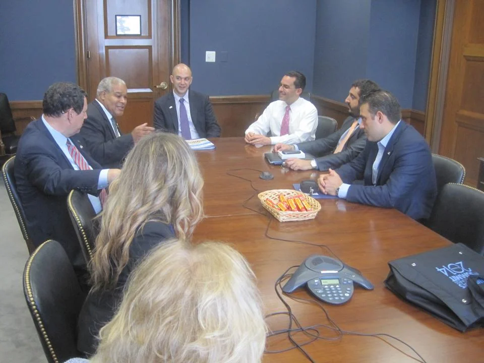 The Irving delegation meeting with Paul Teller, Deputy Chief of Staff for Senator Ted Cruz
