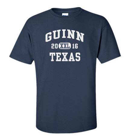 Your payment for the full reunion ($100) includes the price of the Guinn Family Reunion T-Shirt!