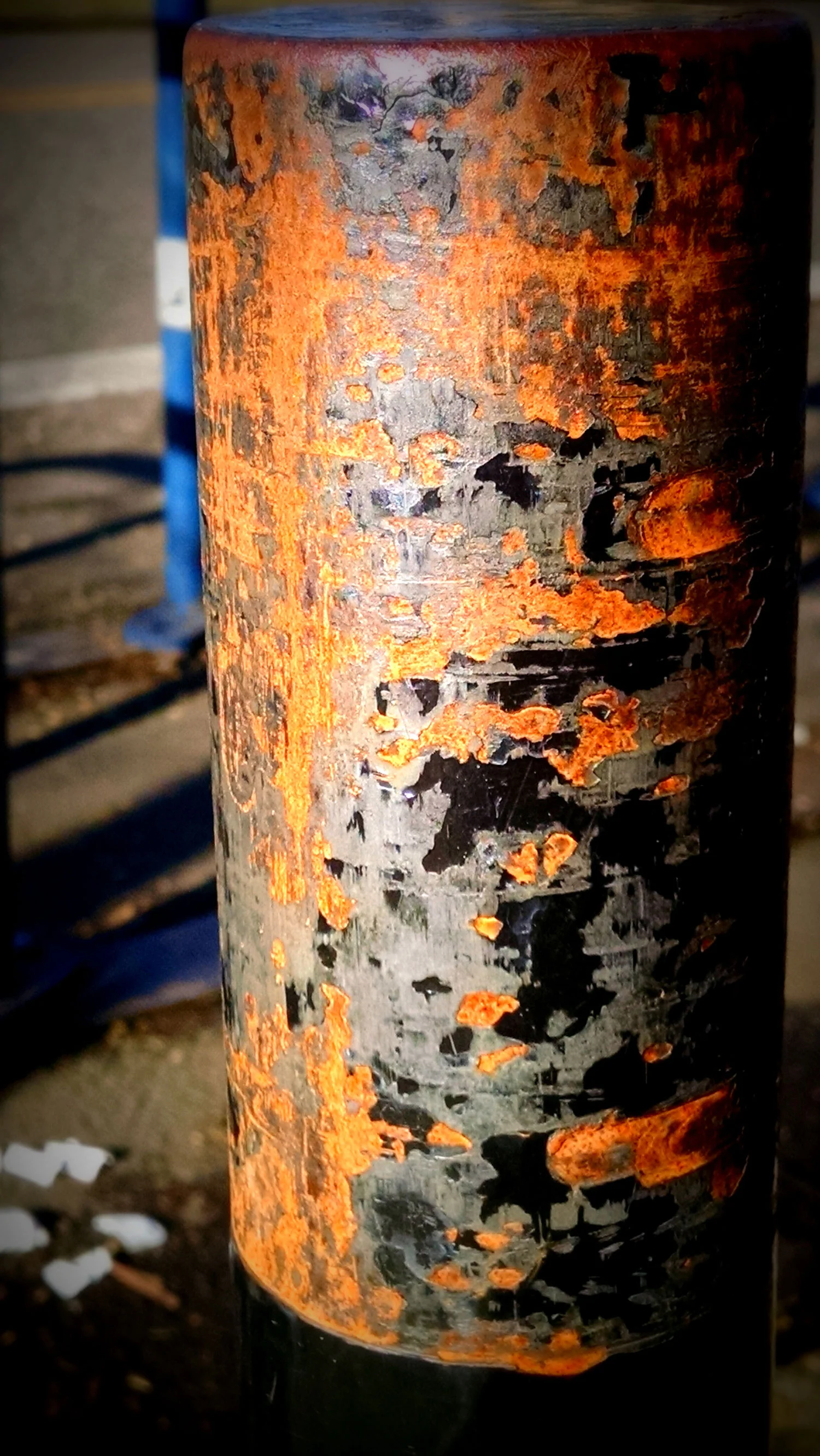 An endless number of color combinations can be found in rusted metals
