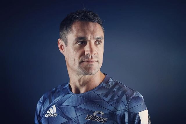05.06.20 &bull; Back in Blue &bull; Dan Carter poses for a portrait after signing with the Blues for the new Super Rugby Aotearoa rugby competition starting next weekend. Can&rsquo;t wait to shoot some live sport again! @dancarter_ @gettysport #danca