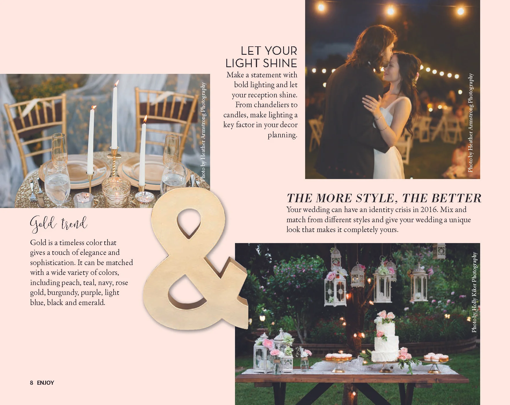 Enjoy Magazine | Redding Bridal Show | Wedding Style Guide