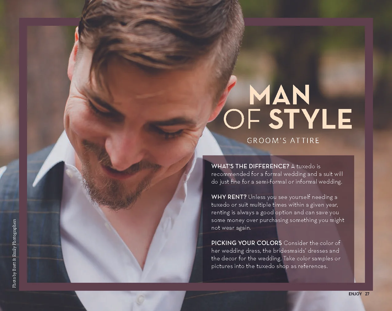 Enjoy Magazine | Redding Bridal Show | Wedding Style Guide