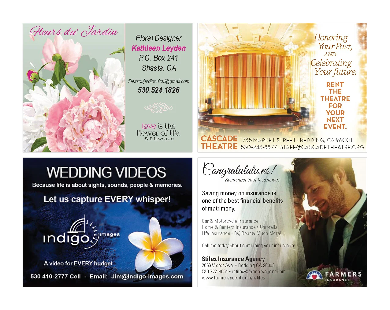 Enjoy Magazine | Redding Bridal Show | Wedding Style Guide